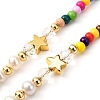 Glass Seed Beads Eyeglasses Chains AJEW-EH00383-01-5