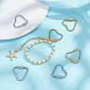 6Pcs 2 Colors 304 Stainless Steel Screw Carabiner Lock Charms STAS-UN0064-06-4