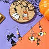Halloween Theme DIY Alloy Enamel & Acrylic Dangle Earrings Making Kits DIY-YW0009-97-5