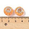 Transparent Resin Rondelle European Beads LS-RESI-S023-21-3
