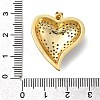 Brass Micro Pave Clear Cubic Zirconia Pendants KK-H519-14C-GP-3