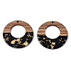 Resin & Walnut Wood Pendants X-RESI-T035-21-2