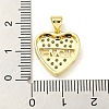 Brass with Cubic Zirconia Pendants FIND-Z023-01A-3