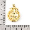 Brass Micro Pave Cubic Zirconia Pendants KK-I359-12G-3