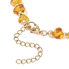 Natural Amber Chip Beaded Necklaces for Women NJEW-JN05862-5