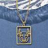 304 Stainless Steel Necklace NJEW-D330-01G-02-5