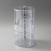 5-Layer Rotating Plastic Jewelry Storage Boxes AJEW-WH0258-621C-1