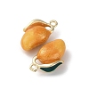 Brass Enamel Charms KK-F903-01B-G-2