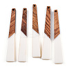 Opaque Resin & Walnut Wood Big Pendants LS-RESI-TAC0017-46-C01-3