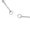 Stainless Steel Bar Link Chain Bracelet Makings AJEW-JB01290-02-2