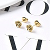 Ion Plating(IP) 304 Stainless Steel Stud Earrings EJEW-P300-01G-1