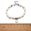 304 Stainless Steel Butterfly Charm Bracelets for Women BJEW-C098-08P-5
