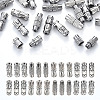 50Pcs 5 Styles Brass Screw Clasps KK-YW0002-45P-1