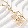 304 Stainless Steel Necklace NJEW-D330-01G-07-1