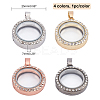 4Pcs 4 Colors Alloy Photo Frame Pendants ALRI-CA0001-006B-2