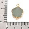 Natural Green Aventurine Flower Connector Charms KK-U042-17G-03-3