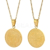 Stainless Steel Saint Benedict Cross Medal Pendant Cable Chain Necklaces LS-PW-WGC31BA-02-1