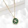 304 Stainless Steel Micro Pave Cubic Zirconia constellation Pendant Necklaces NJEW-R021-01G-03-2
