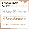 8Pcs 2 Styles  Polyester Computerized Embroidery Cloth Iron on/Sew on Patches PATC-LP0001-09-2