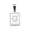 304 Stainless Steel Pave Natural White Shell Pendants STAS-S130-03P-G-1