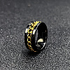 304 Stainless Steel Rotatable Chain Finger Rings for Men FS-WG60CA3-51-1