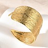 304 Stainless Steel Cuff Bangles for Women BJEW-Z096-02G-3