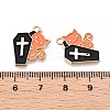 Halloween Theme Rack Plating Alloy Enamel Pendants ENAM-N056-356B-3