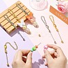 10Pcs 2 Colors Zinc Alloy Beadable Bar Pendant Decorations for DIY Crafts Jewelry Making AJEW-CJ0001-50-4