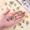 50Pcs 10 Style Alloy Enamel Pendants ENAM-CJ0001-112-4