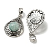Natural Amazonite Pendants G-Q158-05P-05-2