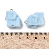 Flocking Opaque Resin Pendants RESI-F064-A22-3
