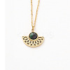 Natural Ruby in Zoisite Fan Pendant Necklaces TQ8111-2-1