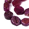 Dyed Natural Agate Beads Strands G-Q606-23E-05-3