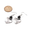 Natural Lava Rock Dangle Earrings for Women EJEW-JE05146-3
