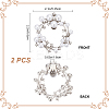 2Pcs Alloy Rhinestone Shoe Decorations FIND-GF0006-57-2