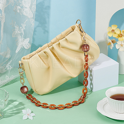 1Pc Resin Oval Link Purse Chains with Alloy Clasps FIND-PH0028-19A-1