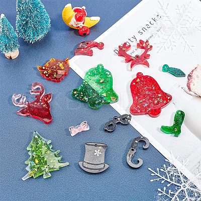 Christmas's Day Pendant Silicone Molds DIY-OC0001-80-1
