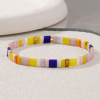 Bohemian Glass Seed Bead Stretch Bracelets for Women VK6363-1
