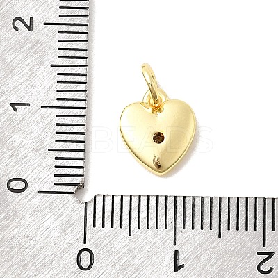 Brass Micro Pave Cubic Zirconia Charms LS-KK-C139-25D-G-1