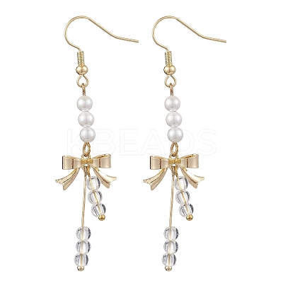 Shell Pearl Dangle Earrings EJEW-JE05980-1