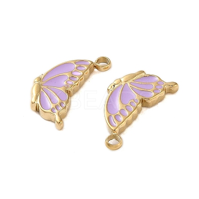 304 Stainless Steel with Enamel Charms STAS-L022-400G-02-1