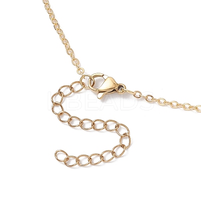 3Pcs 3 Colors Handmade Glass Seed Beaded Leaf Shape Pendants Brass Cable Chain Necklaces for Women NJEW-MZ00127-1