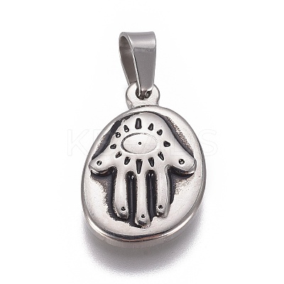 304 Stainless Steel Pendants STAS-F223-22AS-1