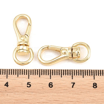 Brass Swivel Claw Clasps KK-P353-13G-1