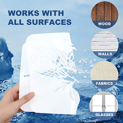 1Pc PET Hollow Out Drawing Painting Stencils DIY-MA0004-40B-1