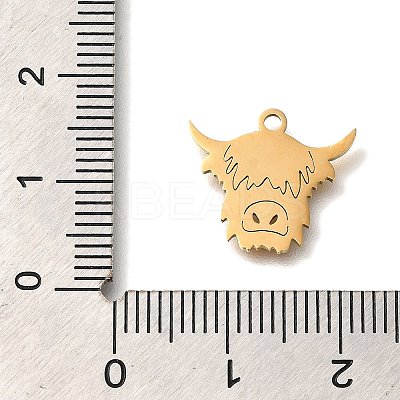 201 Stainless Steel Pendants STAS-R136-10G-1