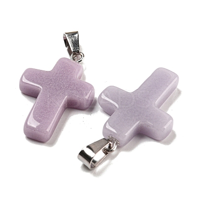 Synthetic Luminous Stone Dyed Pendants G-H308-06P-02-1