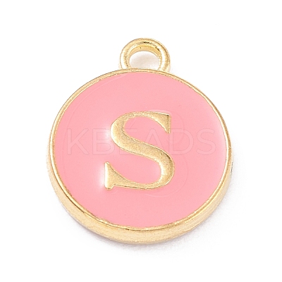 Golden Plated Alloy Enamel Charms LS-ENAM-Q437-14S-1
