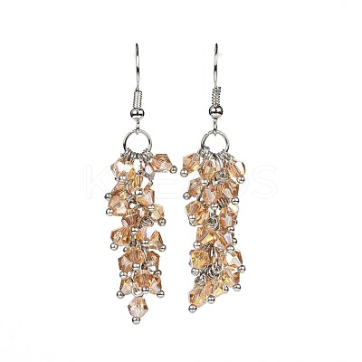 Glass Dangle Earrings EJEW-JE03094-03-1