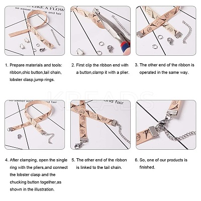 Non-Tarnish 304 Stainless Steel Ribbon Crimp Ends STAS-C018-22P-02-1
